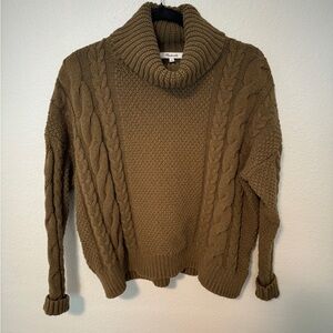 Green Madewell Cable-knit Sweater